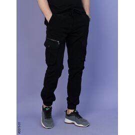 Джоґери чоловічі 2073-1 black р.28-36 "Seven Group" недорого оптом від прямого постачальника