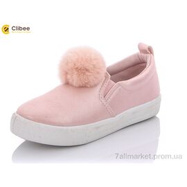 Фотография Слипоны детские без шнурков Весна/осень G7069 pink (6 пар р.30-35) "Clibee-Apawwa" недорого оптом от прямого поставщика