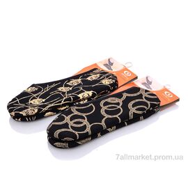 Жіночі шкарпетки Весна/осінь 470 следочки черн-золото mix (24 шт. р.сітка36-39) "Presto" недорого оптом від прямого постачальника