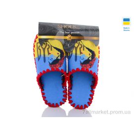 Фотография Тапки женские для дома Весна/осень 5-156 блакитний (10 пар р.36-41) "Active" недорого оптом от прямого поставщика