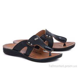 Фотография Шлепки мужские пляжные  3309 черный (6 пар р.40-44) "Selena" недорого оптом от прямого поставщика