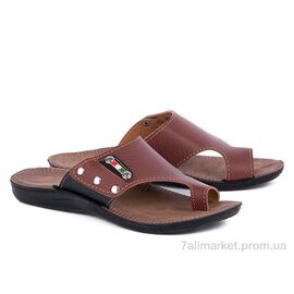 Фотография Шлепки мужские пляжные  SK светло-коричневый (6 пар р.40-45) "Selena" недорого оптом от прямого поставщика