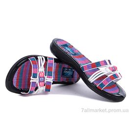 Шльопанці жіночі полегшені  Бусы белый (6 пар р.36-40) "Selena" недорого оптом від прямого постачальника