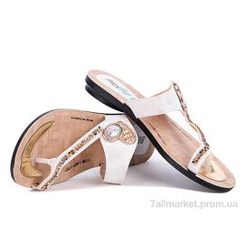 Шльопанці жіночі полегшені  6211 белый (6 пар р.36-40) "Selena" недорого оптом від прямого постачальника