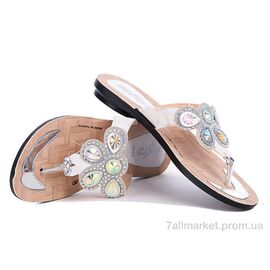 Шльопанці жіночі полегшені  6232 белый (6 пар р.36-40) "Selena" недорого оптом від прямого постачальника