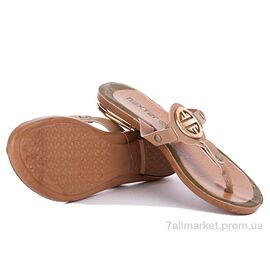 Шльопанці жіночі полегшені  044 кемел (6 пар р.36-40) "Selena" недорого оптом від прямого постачальника