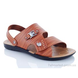 Фотография Сандалии мужские летние Весна/осень 5113E camel (6 пар р.41-45) "Oscar" недорого оптом от прямого поставщика