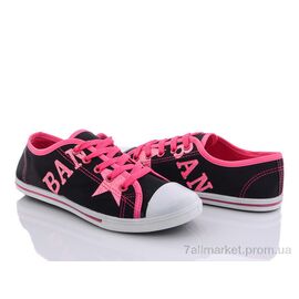 Кеди жіночі стильні Весна/осінь OB3370 black-pink (24 пар р.36-41) "Zelart" недорого оптом від прямого постачальника