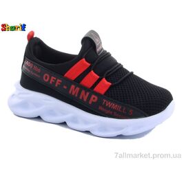 Фотография Кроссовки детские модные Весна/осень 05 black-red 26-30 (8 пар р.26-30) "Sharif" недорого оптом от прямого поставщика