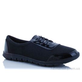 Кросівки жіночі модні Весна/осінь 6069-51 black (8 пар р.36-41) "Lion" недорого оптом від прямого постачальника
