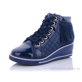 Фотография Ботинки детские удобные Весна/осень МВ1 синий (8 пар р.31-36) "Lion" недорого оптом от прямого поставщика