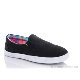 Фотография Слипоны детские без шнурков Весна/осень ZHP1 черный (12 пар р.30-35) "Lion" недорого оптом от прямого поставщика