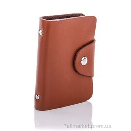 Візитниця жіноча Весна/осінь 001-4 brown (10 шт. р.сітка) "CAP" недорого оптом від прямого постачальника