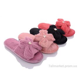 Тапки жіночі для будинку Весна/осінь WP194-1 mix (12 пар р.36-41) "Alex" недорого оптом від прямого постачальника