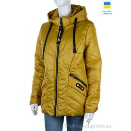 Куртка жіноча Весна/осінь Весна 1 гірчиця (6 шт. р.сітка48-58) "Tatiana-DIVO" недорого оптом від прямого постачальника