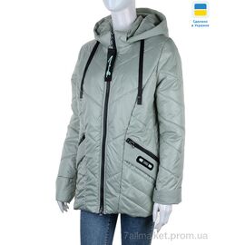 Куртка жіноча Весна/осінь Весна 1 зелений (6 шт. р.сітка48-58) "Tatiana-DIVO" недорого оптом від прямого постачальника