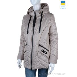 Куртка жіноча Весна/осінь Весна 1 бежевий (6 шт. р.сітка48-58) "Tatiana-DIVO" недорого оптом від прямого постачальника