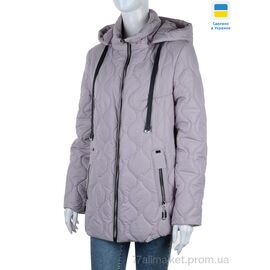 Куртка жіноча Весна/осінь Хвиля рожевий (6 шт. р.сітка48-58) "Tatiana-DIVO" недорого оптом від прямого постачальника