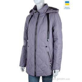 Куртка жіноча Весна/осінь Хвиля фіолетовий (6 шт. р.сітка48-58) "Tatiana-DIVO" недорого оптом від прямого постачальника