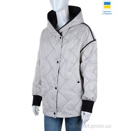 Куртка жіноча Весна/осінь K311 перлина (6 шт. р.сітка48-58) "Tatiana-DIVO" недорого оптом від прямого постачальника