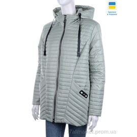 Куртка жіноча Весна/осінь Весна2 зелений (6 шт. р.сітка48-58) "Tatiana-DIVO" недорого оптом від прямого постачальника