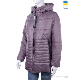 Куртка жіноча Весна/осінь Лідія фіолетовий (6 шт. р.сітка48-58) "Tatiana-DIVO" недорого оптом від прямого постачальника