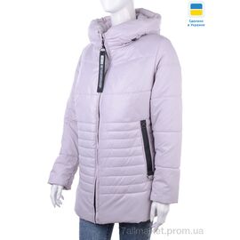 Куртка жіноча Весна/осінь Лідія св.рожевий (6 шт. р.сітка48-58) "Tatiana-DIVO" недорого оптом від прямого постачальника