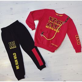 Костюм дитячий спортивний на хлопчика 2297 crimson р.6-9 "MALIBU" недорого оптом від прямого постачальника