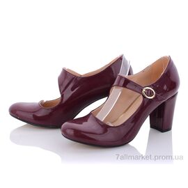 Фотография Туфли женские стильные Весна/осень 1201 бордо (8 пар р.36-40) "Mona Lisa" недорого оптом от прямого поставщика