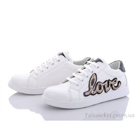 Кросівки жіночі модні Весна/осінь Love white (8 пар р.36-40) "Mona Lisa" недорого оптом від прямого постачальника