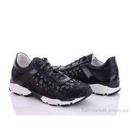Кросівки жіночі модні Весна/осінь 5000 black (8 пар р.36-40) "Mona Lisa" недорого оптом від прямого постачальника