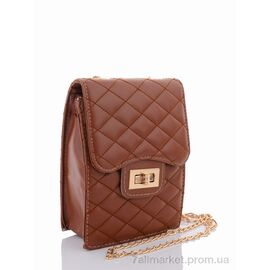 Фотография Сумка женская 1162-3 brown 19*13*7 см, "David Polo" недорого оптом от прямого поставщика