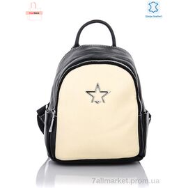 Рюкзак жіночий H375 black-white 25*20*11 см, "YourStore" недорого оптом від прямого постачальника