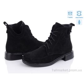 Фотография Ботинки женские стильные Весна/осень 911 чорний (6 пар р.36-41) "Mona Lisa" недорого оптом от прямого поставщика