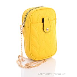 Фотография Сумка женская 2103-1 yellow 20*13*4 см, "David Polo" недорого оптом от прямого поставщика