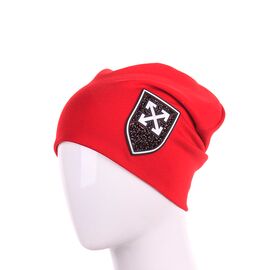 Шапка жіноча H40 red р.M "Mabi" недорого оптом від прямого постачальника