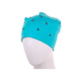 Фотография Шапка детская на девочку H284 green р.M-L "Mabi" недорого оптом от прямого поставщика