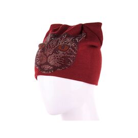 Фотография Шапка женская H428 red р.S-M "Mabi" недорого оптом от прямого поставщика