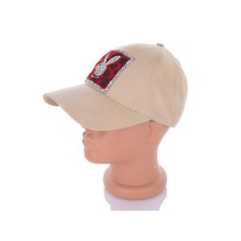 Кепка жіноча літня W032 beige р.56-59 "Mabi" недорого оптом від прямого постачальника