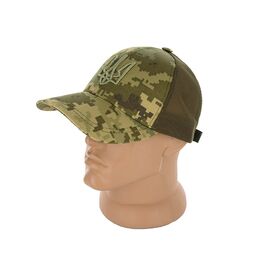 Кепка чоловіча H054 тризуб khaki р.56-60 "Mabi" недорого оптом від прямого постачальника