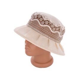 Капелюх жіночий AI10-19 beige р.56-58 "Mabi" недорого оптом від прямого постачальника