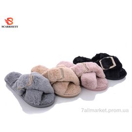 Тапки жіночі для будинку Весна/осінь 1033 mix (24 пар р.36-41) "SCARRHETT" недорого оптом від прямого постачальника