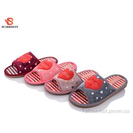 Тапки жіночі для будинку Весна/осінь 6050 mix (12 пар р.36-41) "SCARRHETT" недорого оптом від прямого постачальника