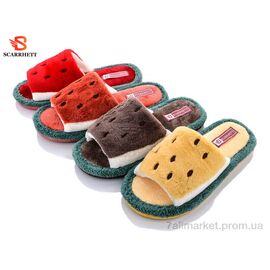 Тапки жіночі для будинку Весна/осінь 1064 mix (24 пар р.36-41) "SCARRHETT" недорого оптом від прямого постачальника