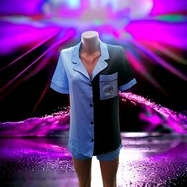 Фотография Пижама лёгкая женская 02 l.blue р.42-48 "GULLI" недорого оптом от прямого поставщика