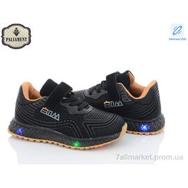 Фотография Кроссовки детские модные Весна/осень CP233-1 LED (8 пар р.25-30) "PALIAMENT" недорого оптом от прямого поставщика