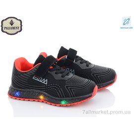 Фотография Кроссовки детские модные Весна/осень CP233-4 LED (8 пар р.25-30) "PALIAMENT" недорого оптом от прямого поставщика