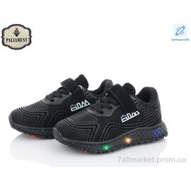 Фотография Кроссовки детские модные Весна/осень CP233-6 LED (8 пар р.25-30) "PALIAMENT" недорого оптом от прямого поставщика
