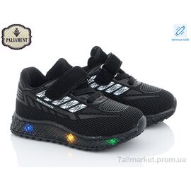 Фотография Кроссовки детские модные Весна/осень SP231-6 LED (8 пар р.20-25) "PALIAMENT" недорого оптом от прямого поставщика