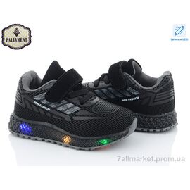 Фотография Кроссовки детские модные Весна/осень SP231-7 LED (8 пар р.20-25) "PALIAMENT" недорого оптом от прямого поставщика